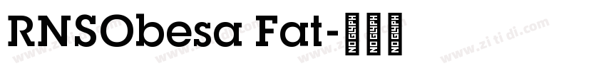 RNSObesa Fat字体转换